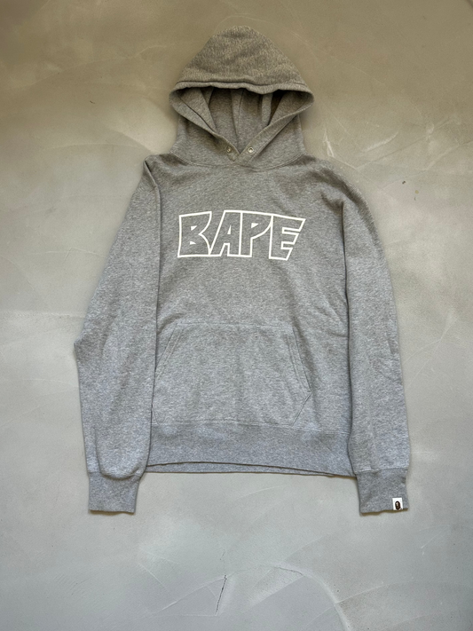 Bape hoodie grey