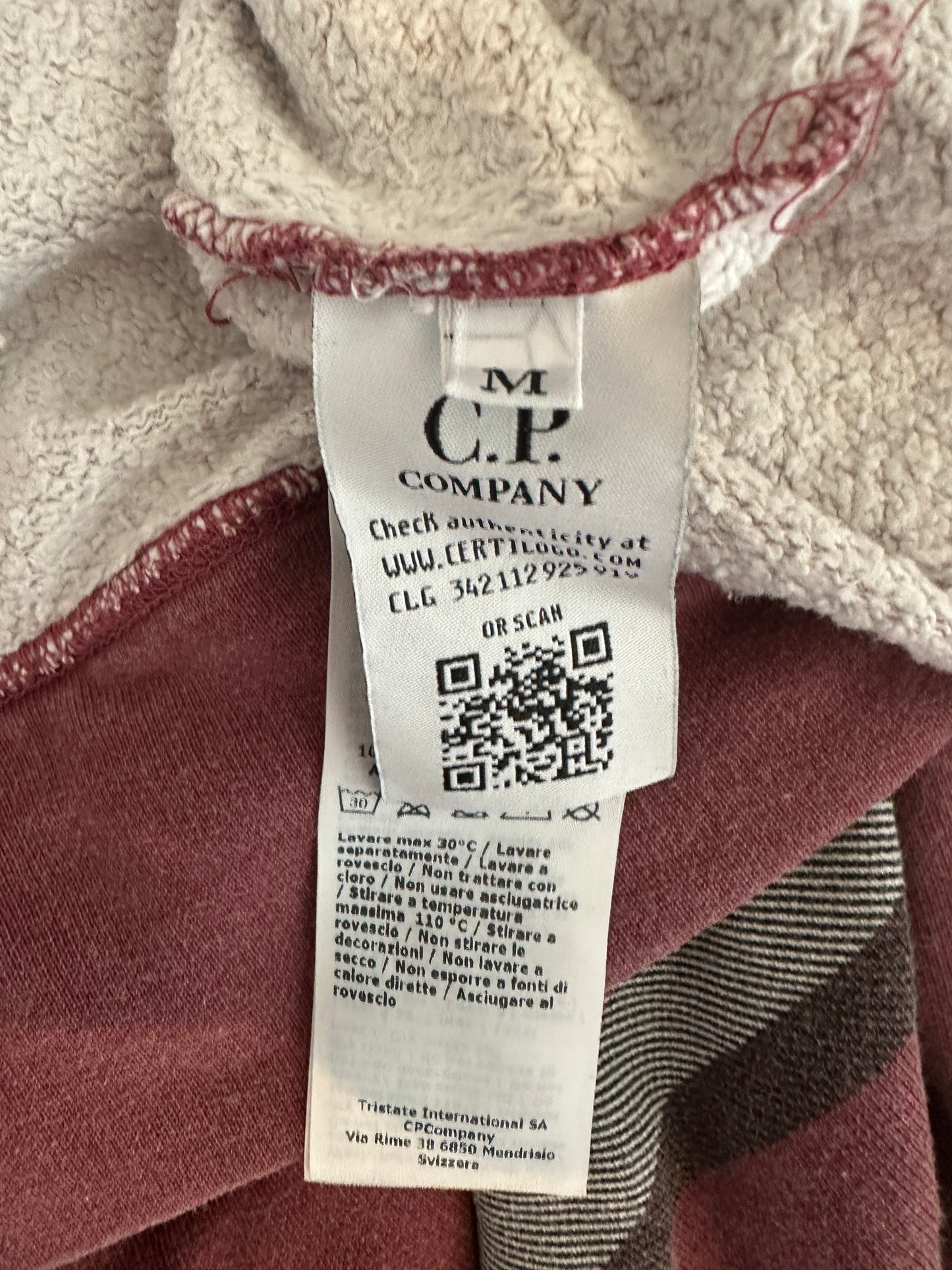 C.p. Company Hoodie bordaux