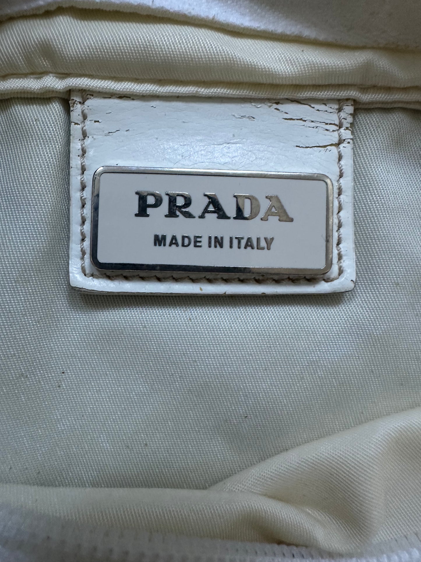 Prada shoulderbag white