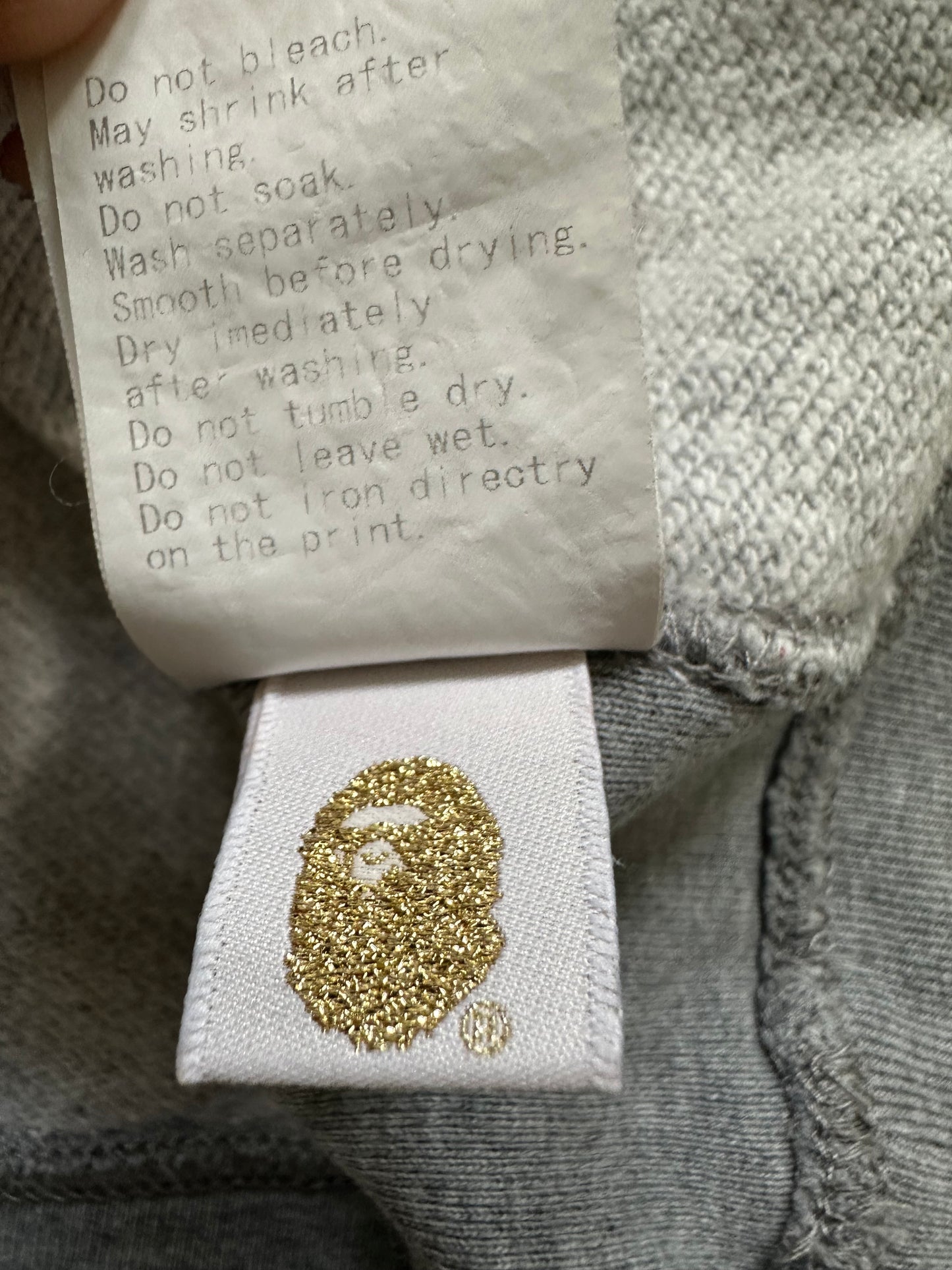 Bathing Ape hoodie grey