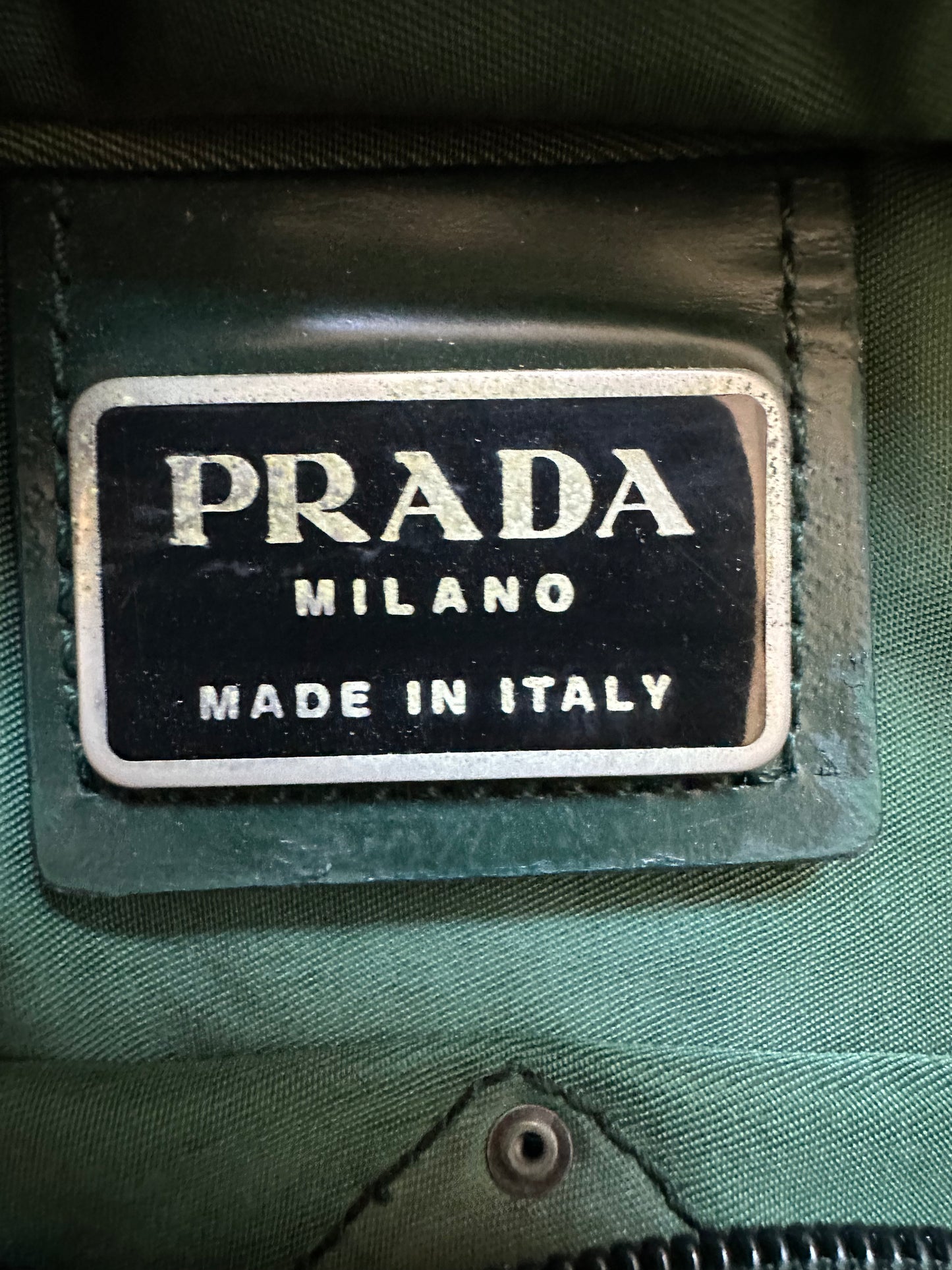 Prada shoulderbag pinegreen