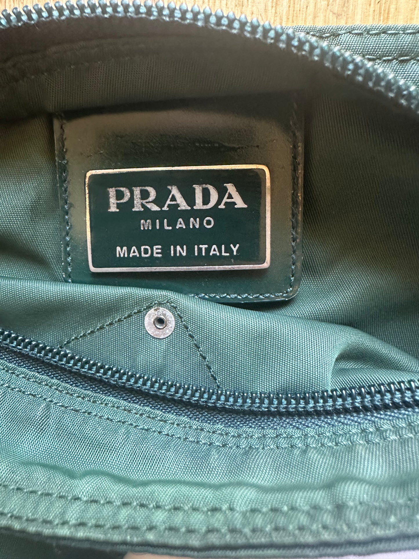 Prada shoulderbag pinegreen