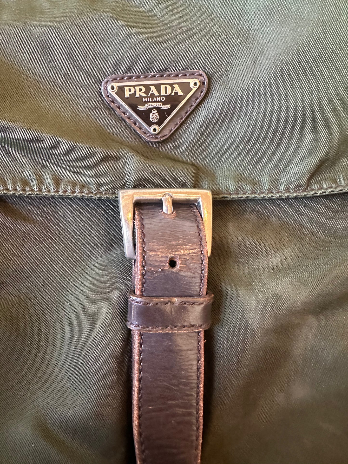 Prada mini massenger olive