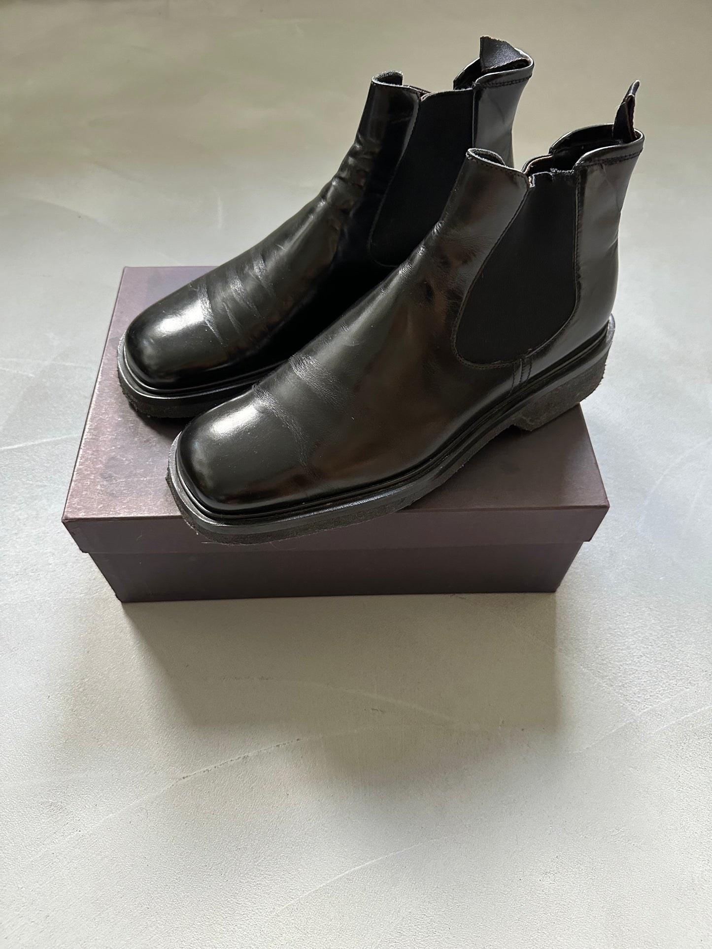 Prada chelsea boots black