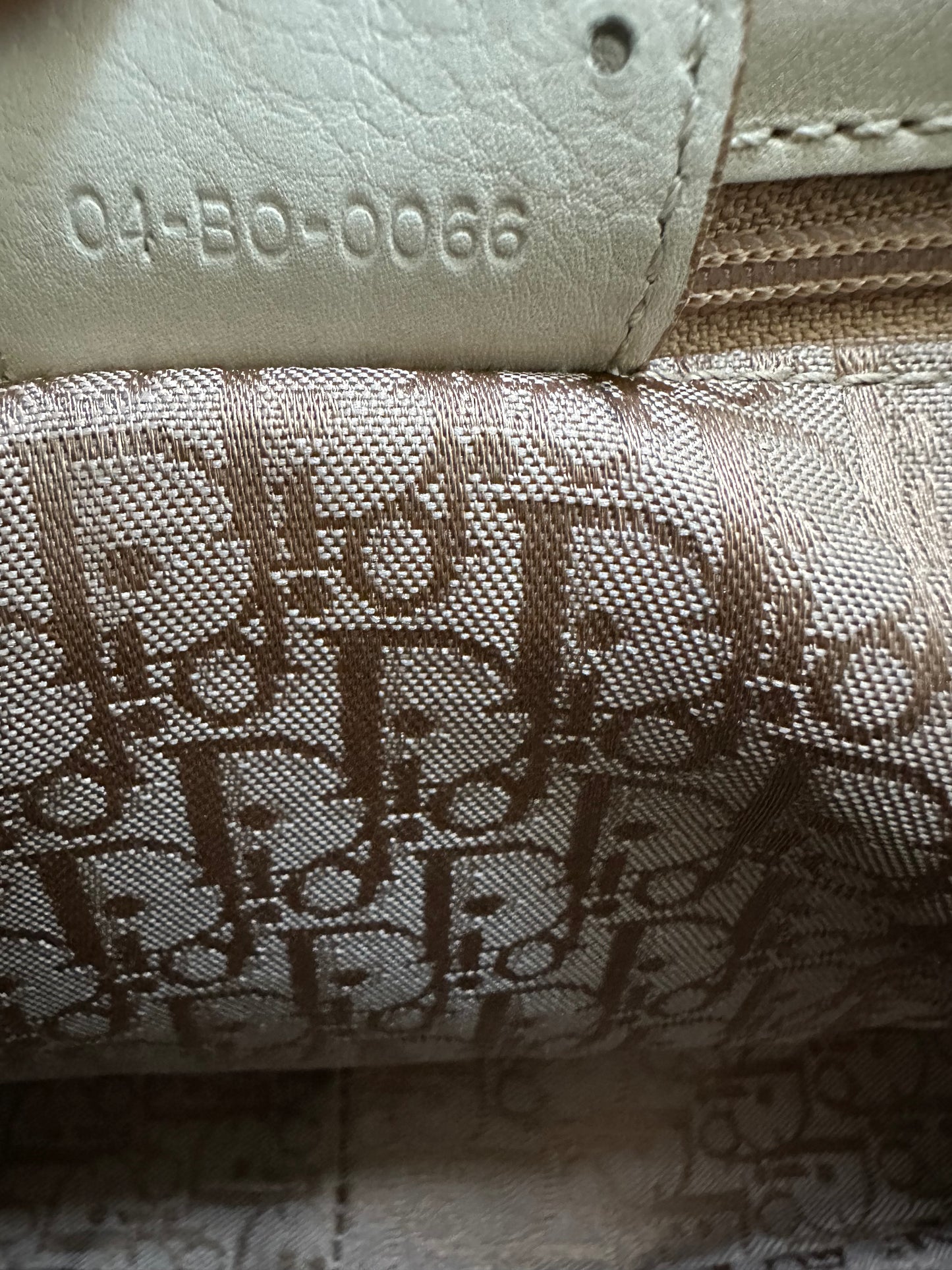 Chirstian Dior bag cream white